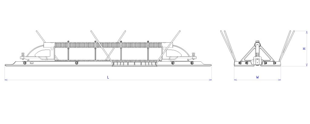 IS11 Sch‚ma - JG3612-102 ind C - FC110-120 - Isolateur de section 25 kV - Suspensions